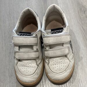 Golden Goose Kids White and Gray Sneakers